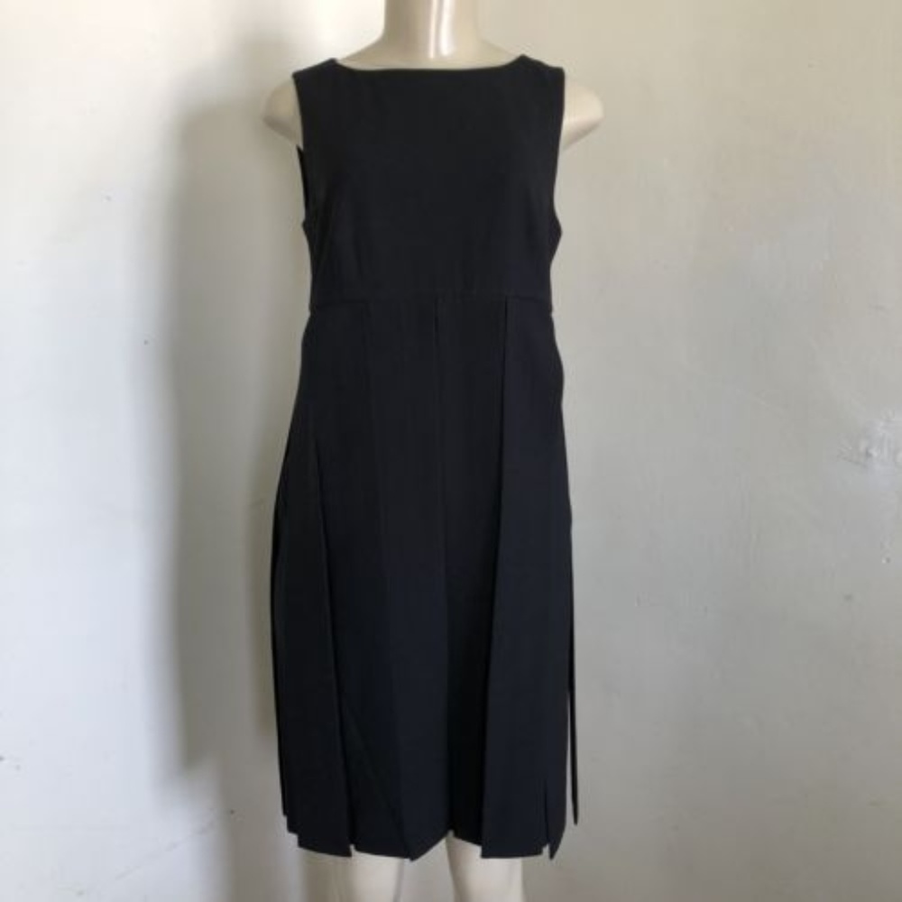 Cabi 4 S Dress Solid Black Flapper Fringe